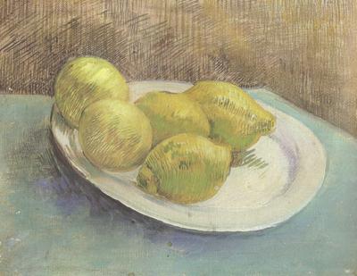 Vincent Van Gogh Still life with Lemons on a Plate (nn04) oil painting image